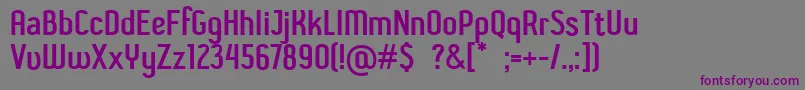 Шрифт ShiftTypeBasic – фиолетовые шрифты на сером фоне