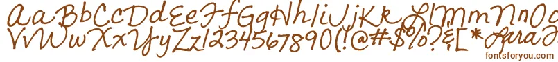 Шрифт LarasLetters – коричневые шрифты