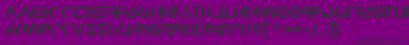 フォントHbmRazedBoldPersonalUseOnly – 紫の背景に黒い文字