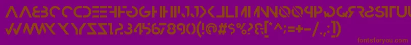 Подробнее о шрифте HbmRazedBoldPersonalUseOnly Шрифт HbmRazedBoldPersonalUseOnly – коричневые шрифты на фиолетовом фоне