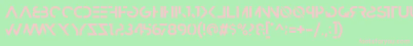 Lisätietoja HbmRazedBoldPersonalUseOnly-fontista HbmRazedBoldPersonalUseOnly-fontti – vaaleanpunaiset fontit vihreällä taustalla
