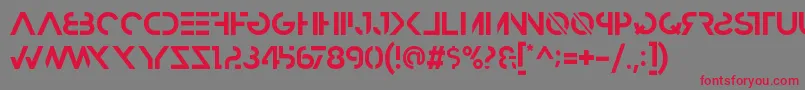 HbmRazedBoldPersonalUseOnly Font – Red Fonts on Gray Background