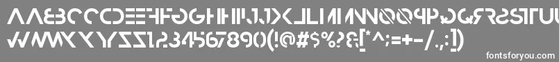 HbmRazedBoldPersonalUseOnly Font – White Fonts on Gray Background