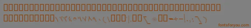 En savoir plus sur la police BBaranOutlineItalic Police BBaranOutlineItalic – polices brunes sur fond gris