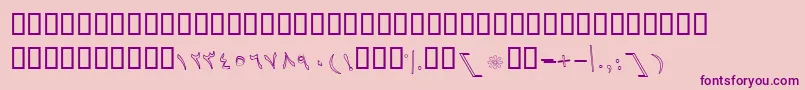 More about BBaranOutlineItalic Font BBaranOutlineItalic Font – Purple Fonts on Pink Background