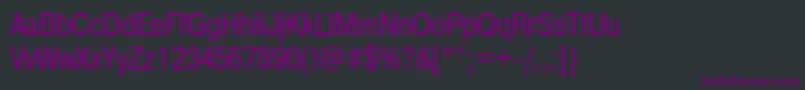 Fonte Pragmaticacondctt – fontes roxas em um fundo preto