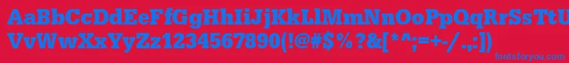 Lisätietoja UrwegyptiennetextnarBold-fontista UrwegyptiennetextnarBold-fontti – siniset fontit punaisella taustalla
