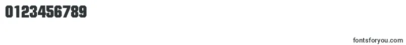 FacetblackRegular Font – Fonts for Numbers and Digits