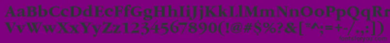 GaramonditcteeBold Font – Black Fonts on Purple Background