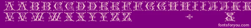Gingerbread Font – Pink Fonts on Purple Background