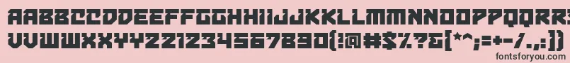 Bulletproofdecobb Font – Black Fonts on Pink Background