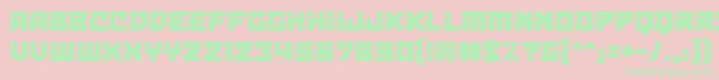 Bulletproofdecobb Font – Green Fonts on Pink Background