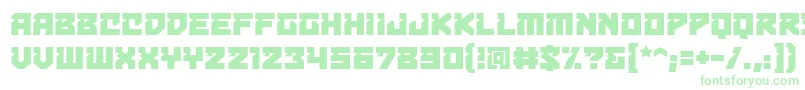 Bulletproofdecobb Font – Green Fonts on White Background