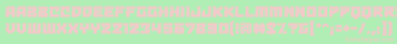 Bulletproofdecobb Font – Pink Fonts on Green Background