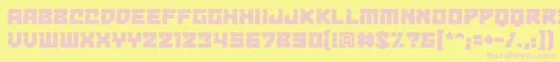 Bulletproofdecobb Font – Pink Fonts on Yellow Background