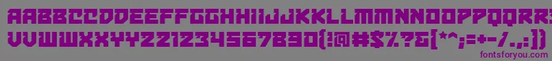 Bulletproofdecobb Font – Purple Fonts on Gray Background