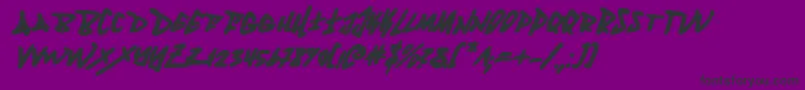 Fantombi Font – Black Fonts on Purple Background