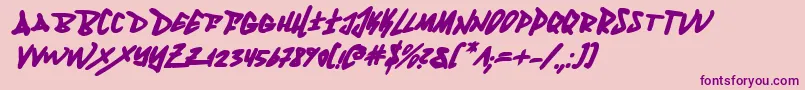 Fantombi Font – Purple Fonts on Pink Background