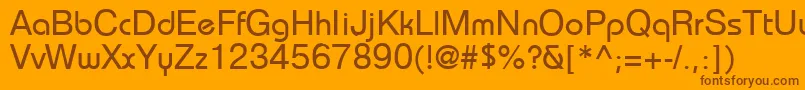 More about BahamasPragmatica Font BahamasPragmatica Font – Brown Fonts on Orange Background