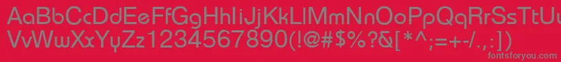 BahamasPragmatica Font – Gray Fonts on Red Background