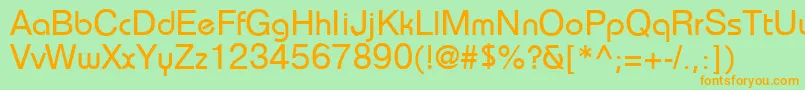 BahamasPragmatica Font – Orange Fonts on Green Background