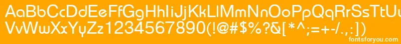 フォントBahamasPragmatica – オレンジの背景に白い文字