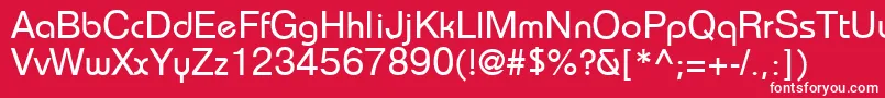 BahamasPragmatica Font – White Fonts on Red Background