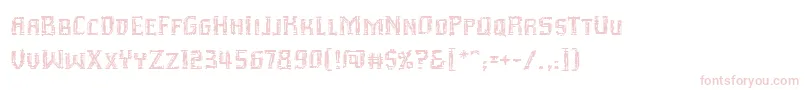 Inhuman Font – Pink Fonts on White Background