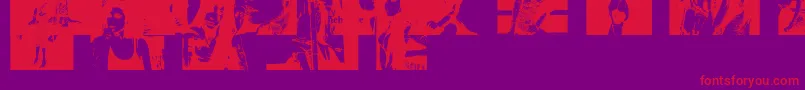 Amybats2 Font – Red Fonts on Purple Background