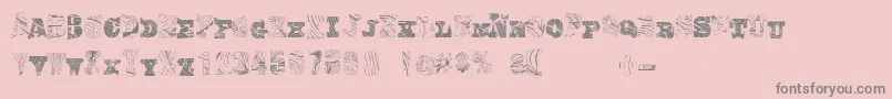 Comiceoodwork Font – Gray Fonts on Pink Background