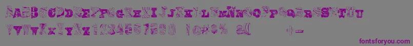 Comiceoodwork Font – Purple Fonts on Gray Background