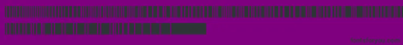 Barkode Font – Black Fonts on Purple Background