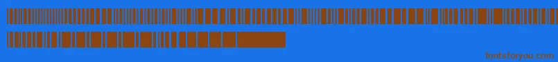 Saiba mais sobre a fonte Barkode Fonte Barkode – fontes marrons em um fundo azul