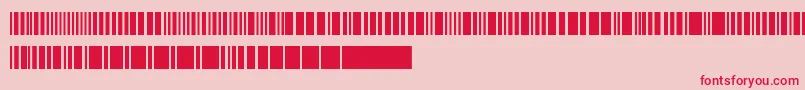 Barkode Font – Red Fonts on Pink Background