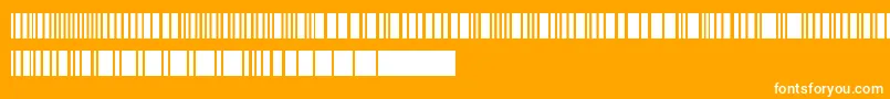 Więcej informacji o czcionce Barkode Czcionka Barkode – białe czcionki na pomarańczowym tle