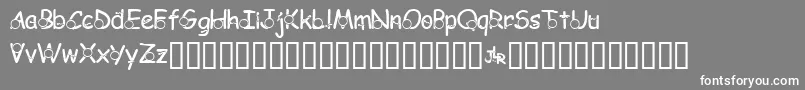 JlrTryingToConceive Font – White Fonts on Gray Background