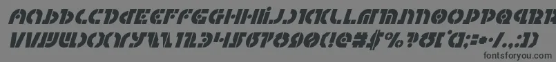 Questloksuperital Font – Black Fonts on Gray Background