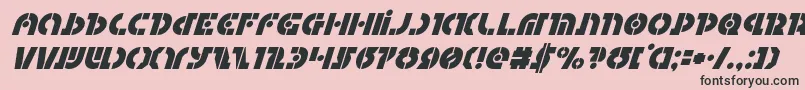 Questloksuperital Font – Black Fonts on Pink Background