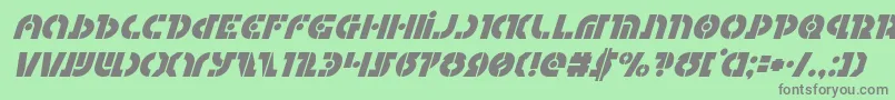 Questloksuperital Font – Gray Fonts on Green Background
