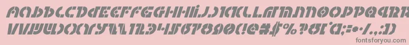 Questloksuperital Font – Gray Fonts on Pink Background