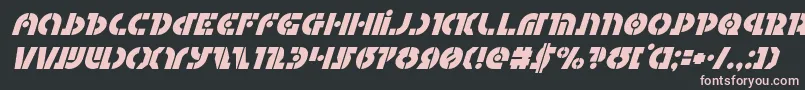 Questloksuperital Font – Pink Fonts on Black Background