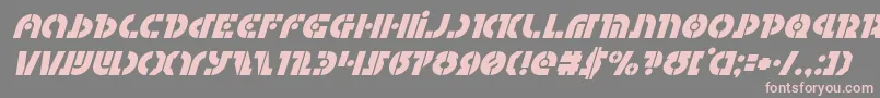 Questloksuperital Font – Pink Fonts on Gray Background