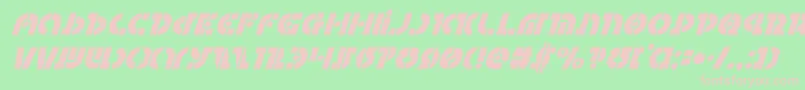 Questloksuperital Font – Pink Fonts on Green Background