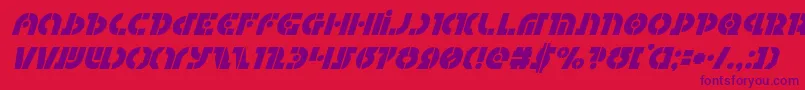 Questloksuperital Font – Purple Fonts on Red Background