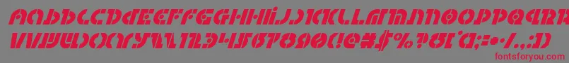 Questloksuperital Font – Red Fonts on Gray Background