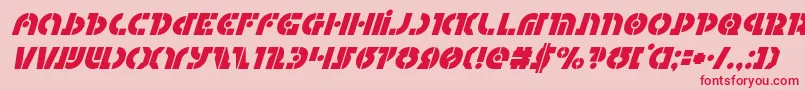 Questloksuperital Font – Red Fonts on Pink Background