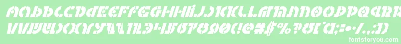 Questloksuperital Font – White Fonts on Green Background