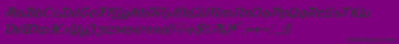 Curfract51Db Font – Black Fonts on Purple Background