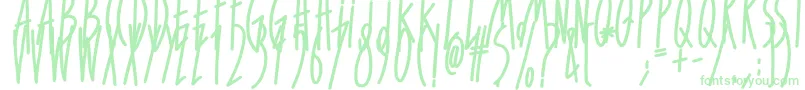 ForGirlsOnlyBold Font – Green Fonts on White Background