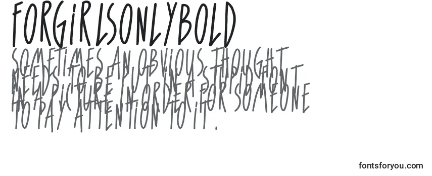 ForGirlsOnlyBold-fontti